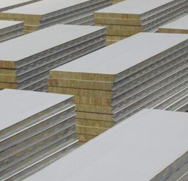 Rock wool color steel plate