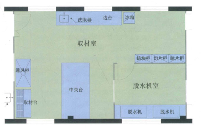 实验取材室、标本接收室布局要求